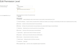 Submitter Permission Level